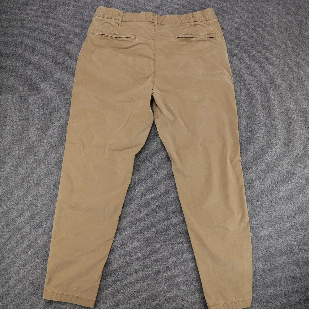 American Eagle Athletic Fit Flex Jogger Pants Khaki Tan 32x32 (32x29) Drawstring